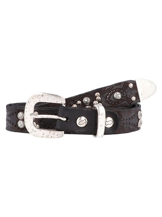 Campomaggi Bælte i læder med nitter