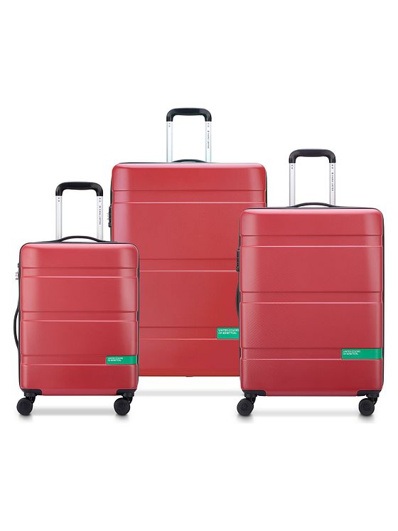 Delsey Paris x United Colors of Benetton Now Hardside 4-hjuls kuffertsæt 3 stk. med stretchfoldning