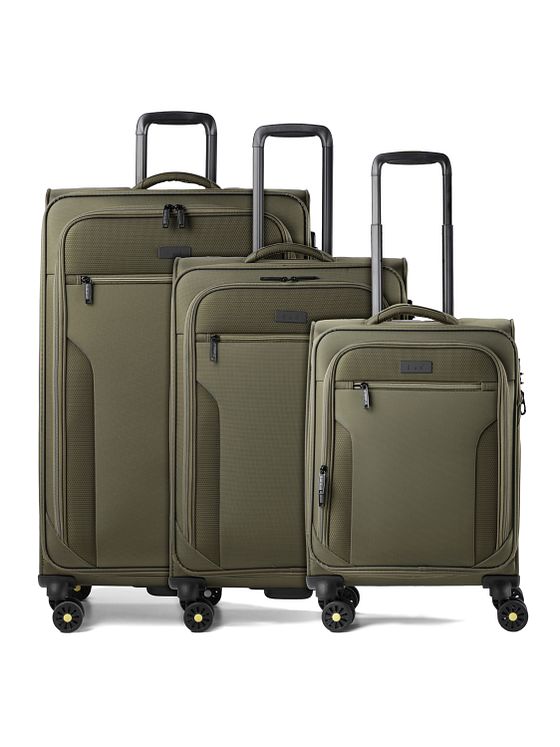 d & n Travel Line 9704 4 kolečka Sada kufrů 3-dílný s roztažitelným záhybem
