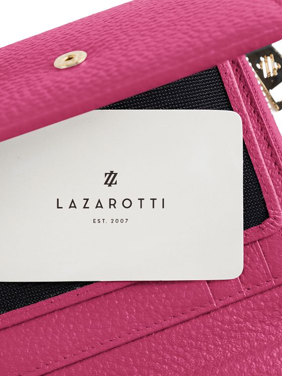 Lazarotti Bologna Nahka vetoketjullinen lompakko Nahka 12 cm