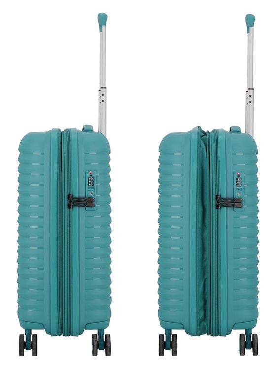 d & n Travel Line 4500 4 hjul Kabinetrolley S 55 cm med strækfold d & n Travel Line 4500 4 hjul Kabinetrolley S 55 cm med strækfold