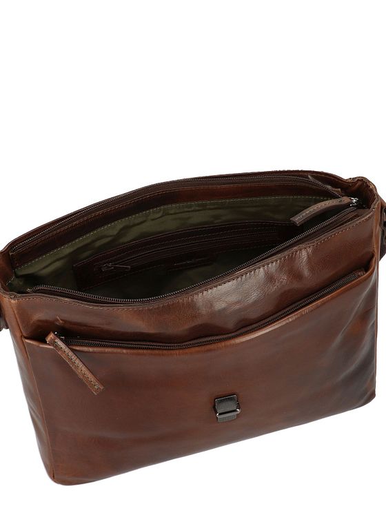 Greenburry Newport Messenger-taske Læder 35 cm