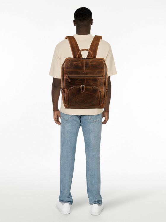 Greenburry Vintage Forretningsrygsæk Læder 36.5 cm Laptoprum