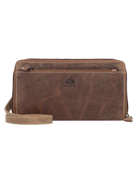 Greenburry Vintage Clutch pung RFID-beskyttelse Læder 21 cm