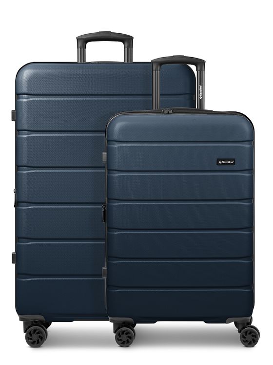 Saxoline Miami 4 kolečka Sada kufrů 2-dílný s roztažitelným záhybem