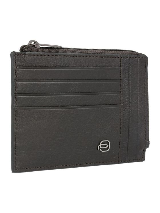 Piquadro Sort firkantet kreditkortholder RFID-læder 12,5 cm Piquadro Sort firkantet kreditkortholder RFID-læder 12,5 cm