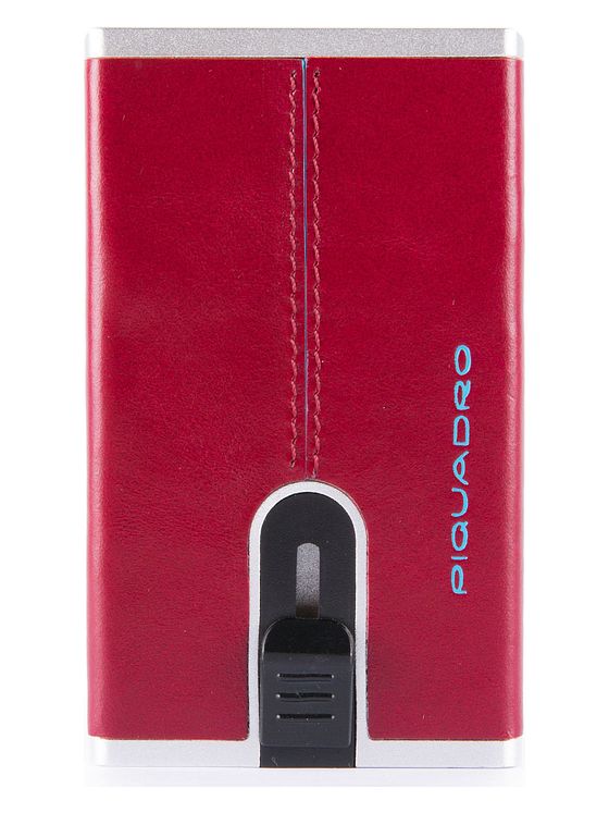 Piquadro Blå firkantet kreditkortholder RFID-læder 6 cm Piquadro Blå firkantet kreditkortholder RFID-læder 6 cm