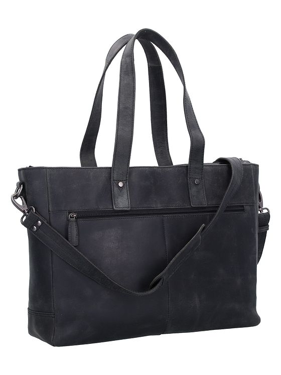 Plevier Shopper taske læder 41 cm laptop-rum