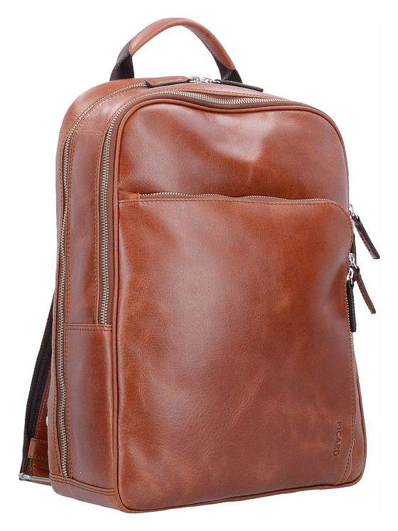 Picard Buddy-rygsæk i læder 39 cm med rum til bærbar computer