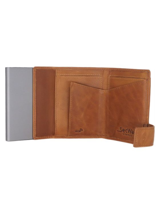 SecWal SecWal 2 kreditkortholder pung RFID læder 9 cm SecWal SecWal 2 kreditkortholder pung RFID læder 9 cm