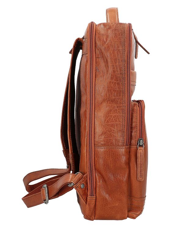 Spikes & Sparrow Bronco-rygsæk i læder med 40 cm rum til bærbar computer