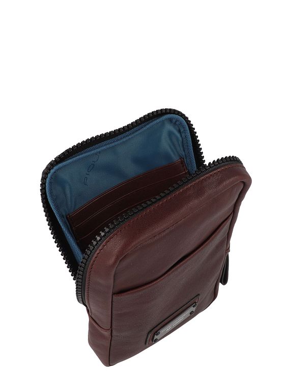 Piquadro Harper mobiltelefontaske i læder 12 cm