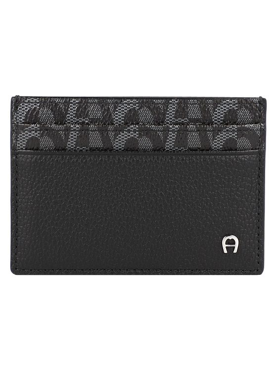 AIGNER Logo-kreditkortholder i læder 10 cm