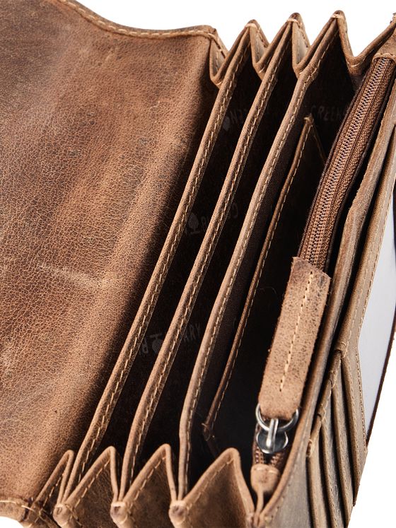 Greenburry Biker Pung RFID-beskyttelse Læder 17 cm