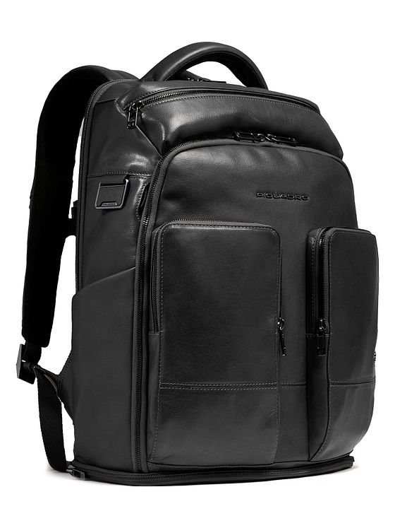 Piquadro Zaino rejserygsæk RFID-læder 44 cm laptoprum