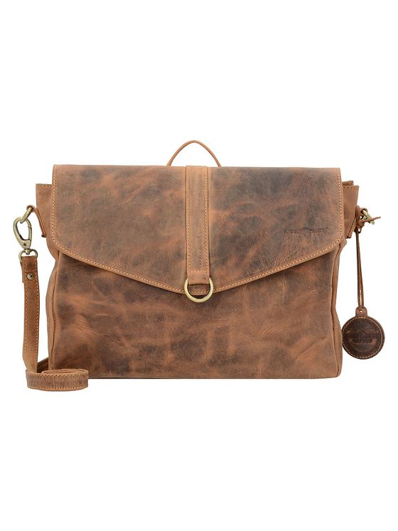 Greenburry Vintage aktovka přes rameno batoh kožený 35 cm
