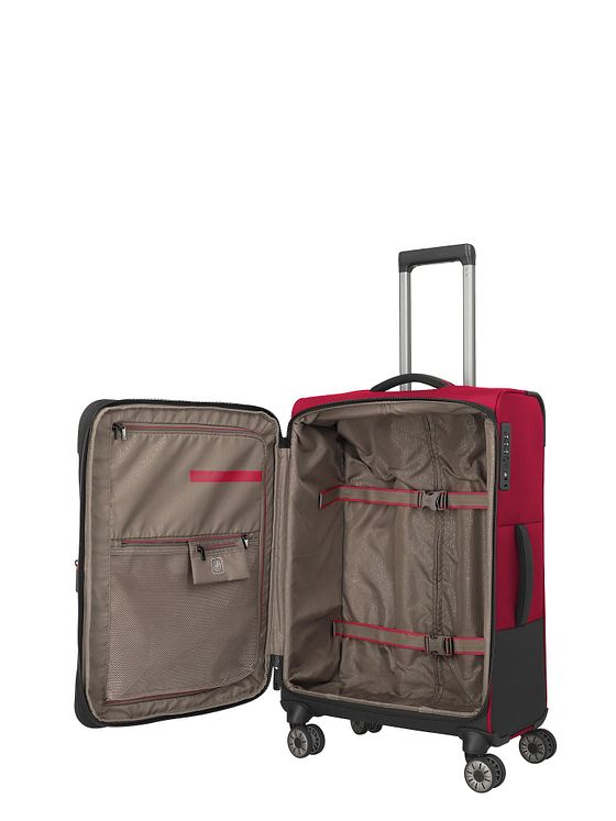 Travelite Crosslite 5.0 4 kolečka Vozík M 66 cm s roztažitelným záhybem