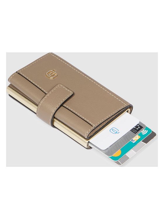 Piquadro Circle Kreditkortetui RFID-beskyttelse Læder 6.5 cm
