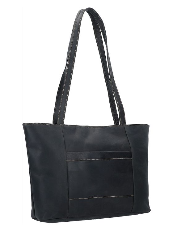 Jack Kinsky Baltimore 18 skuldertaske i læder 34 cm