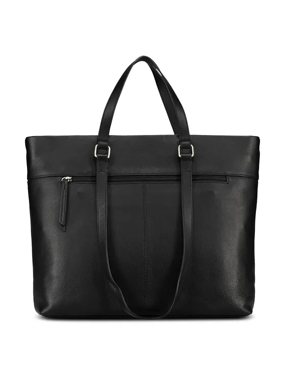 Jost Lysa Business-shopper -nahkalaukku, 36 cm, kannettavan tietokoneen lokero Jost Lysa Business-shopper -nahkalaukku, 36 cm, kannettavan tietokoneen lokero