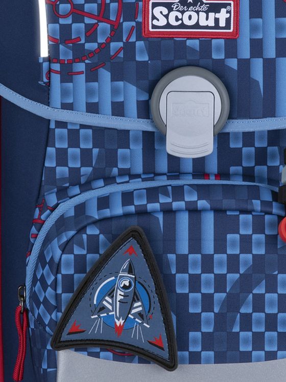 Scout Neo Exklusiv Safety Light Skoleransel-sæt 5-delt