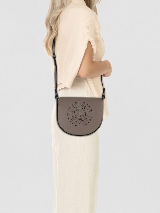 Karl Lagerfeld Circle Skuldertaske Læder 22 cm