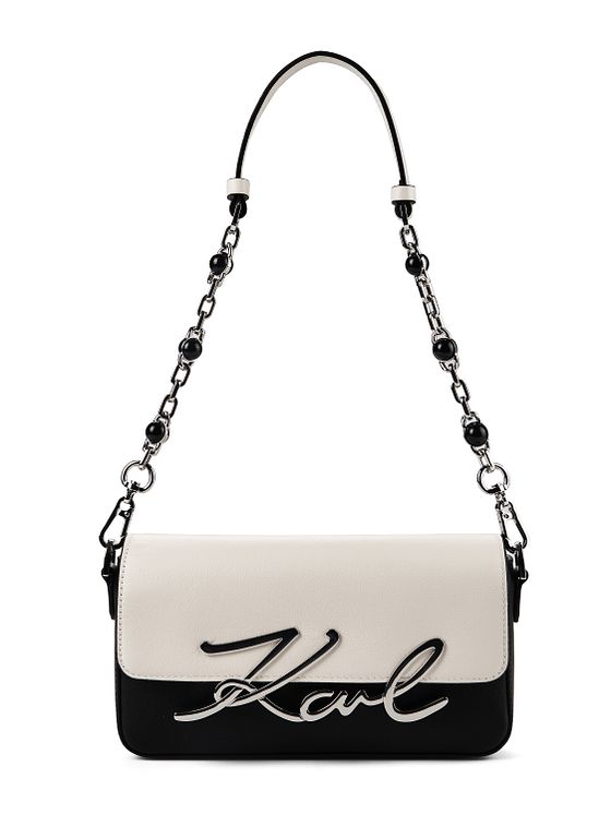 Karl Lagerfeld Signature 2.0 Skuldertaske Læder 22 cm Karl Lagerfeld Signature 2.0 Skuldertaske Læder 22 cm