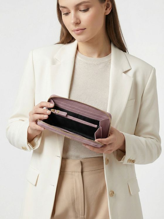 Lazarotti Bologna Leather XL Peněženka na zip Kožená 19 cm