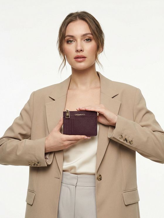 Lazarotti Bologna lædernøgleholder Kortholder i læder 11,5 cm med rum til luftmærker Lazarotti Bologna lædernøgleholder Kortholder i læder 11,5 cm med rum til luftmærker