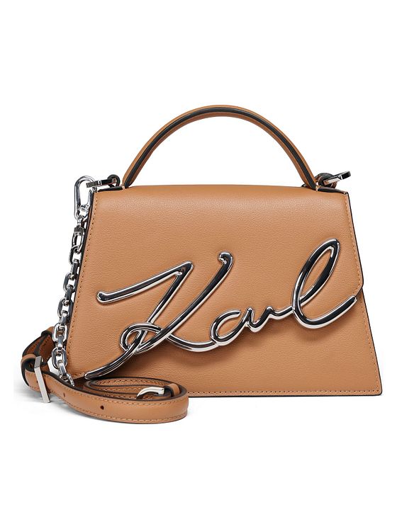 Karl Lagerfeld Signature 2.0 Håndtaske Læder 21.5 cm Karl Lagerfeld Signature 2.0 Håndtaske Læder 21.5 cm