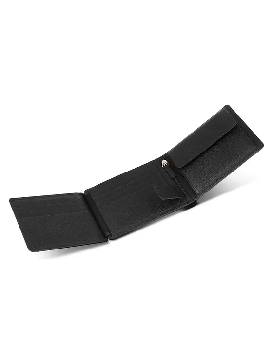Redolz Leather Essentials QF RFID-læderpung, 12 cm, udfoldelig, med lynlåslomme Redolz Leather Essentials QF RFID-læderpung, 12 cm, udfoldelig, med lynlåslomme
