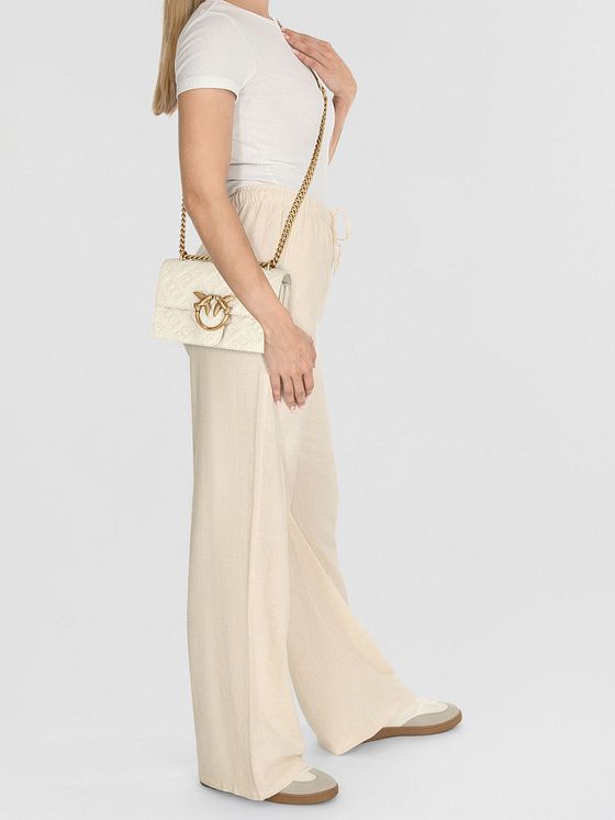 PINKO Love One Skuldertaske Læder 21 cm