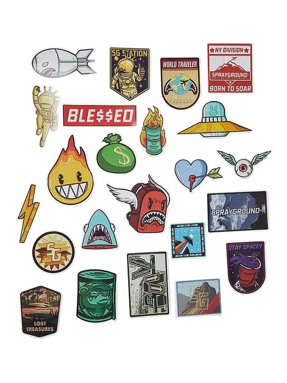 Sprayground Cargo Patches 4 kolečka Kabinkový kufr 53 cm