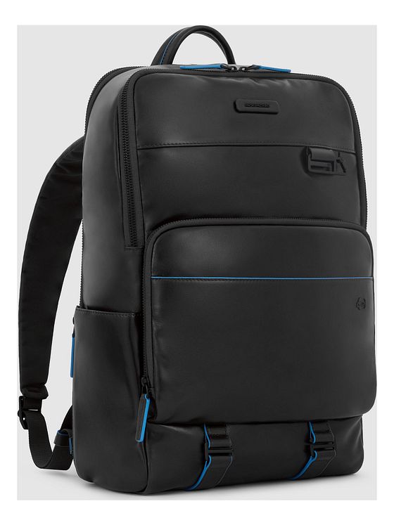 Piquadro Blue Square Revamp Forretningsrygsæk RFID-beskyttelse Læder 43 cm Laptoprum