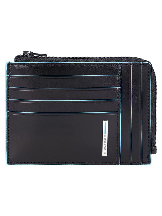 Piquadro Blå firkantet kreditkortholder RFID-læder 12 cm Piquadro Blå firkantet kreditkortholder RFID-læder 12 cm