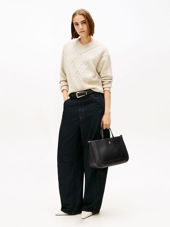 Tommy Hilfiger TH Glam Shopper-taske Læder 32 cm