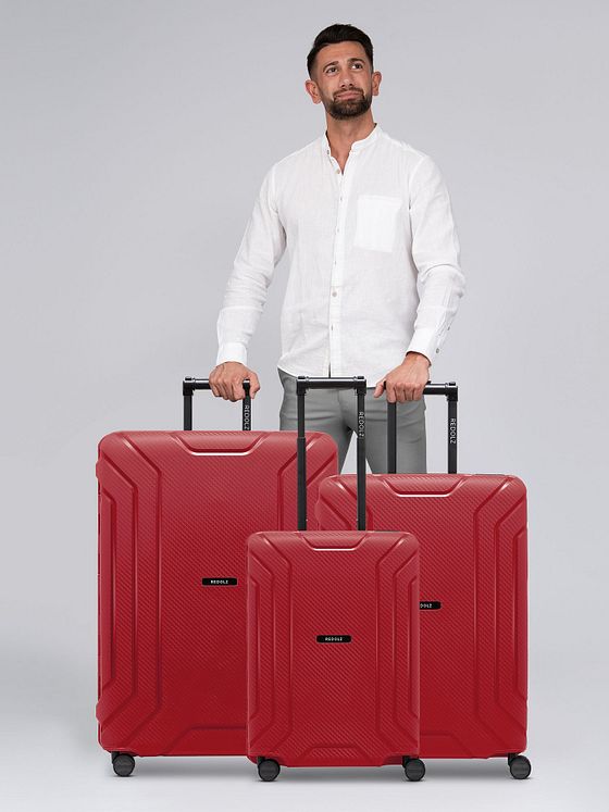 Redolz Essentials 15 4-hjulet kuffertsæt 3-delt med trepunktslukning Redolz Essentials 15 4-hjulet kuffertsæt 3-delt med trepunktslukning