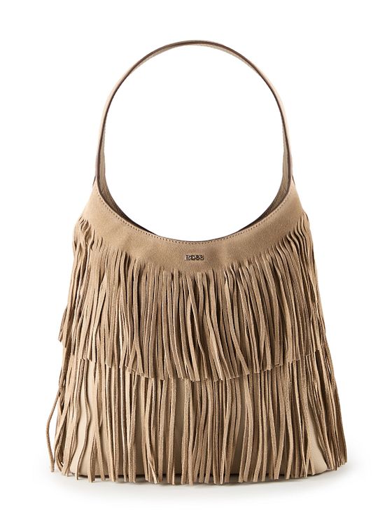 Boss Lenah Skuldertaske Læder 28 cm Boss Lenah Skuldertaske Læder 28 cm