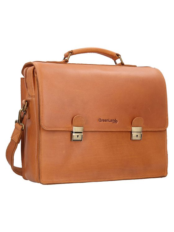 Greenland Nature Nature dokumentmappe RFID læder 40 cm laptoprum Greenland Nature Nature dokumentmappe RFID læder 40 cm laptoprum