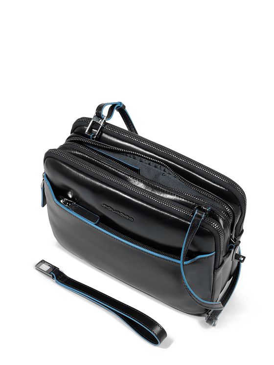 Piquadro Blue Square Taška přes rameno Kůže 23 cm