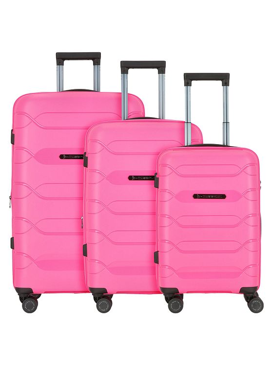 Polestream Strz by Asteroid 4 kolečka Sada kufrů 3-dílný s roztažitelným záhybem