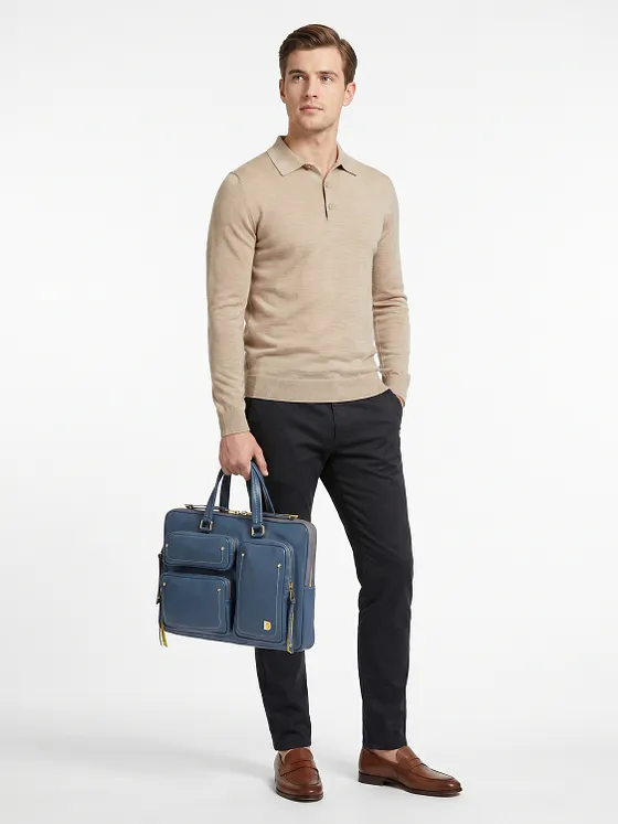 DuDu Pocket Portfölj Läder 36 cm Laptopfack