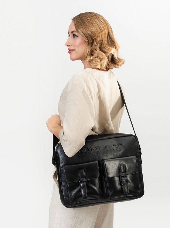 Farmhood Memphis Dokumenttaske Messenger Læder 38 cm Laptoprum