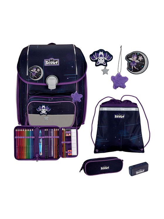 Scout Genius Exklusiv Safety Light Skoleransel-sæt
