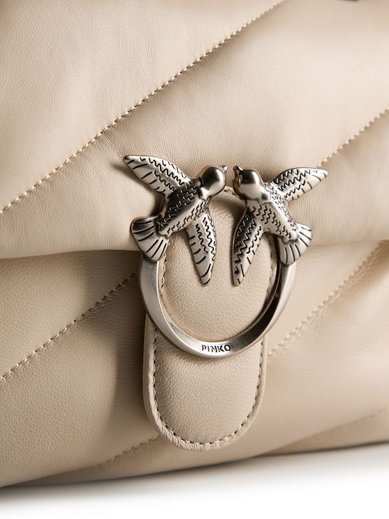 PINKO Love Puff Skuldertaske Læder 30 cm