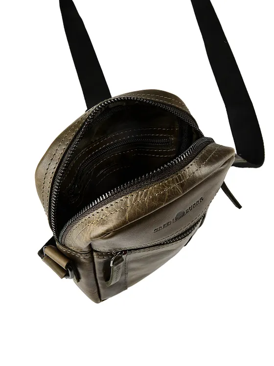 Greenburry Newport Bolsa banderola Mini Bag Piel natural 18 cm Greenburry Newport Bolsa banderola Mini Bag Piel natural 18 cm