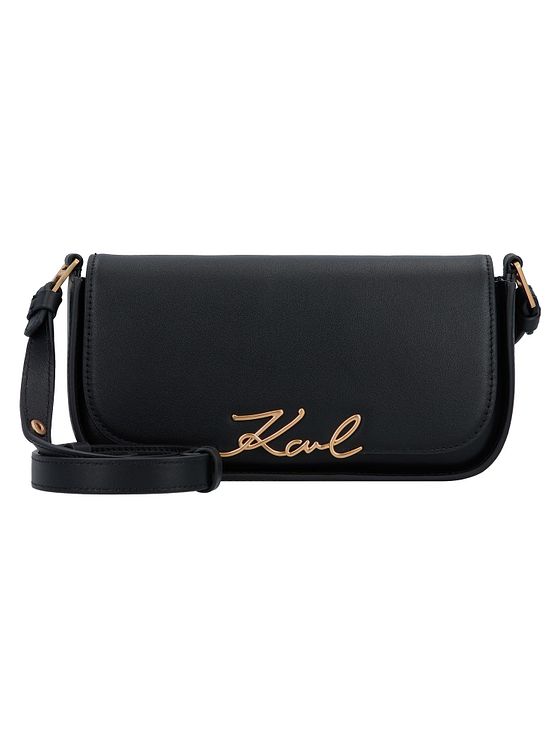 Karl Lagerfeld Signature Skuldertaske Læder 24 cm Karl Lagerfeld Signature Skuldertaske Læder 24 cm