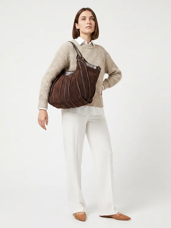 Gianni Chiarini Dua Bolsa de hombro Piel natural 38 cm Gianni Chiarini Dua Bolsa de hombro Piel natural 38 cm