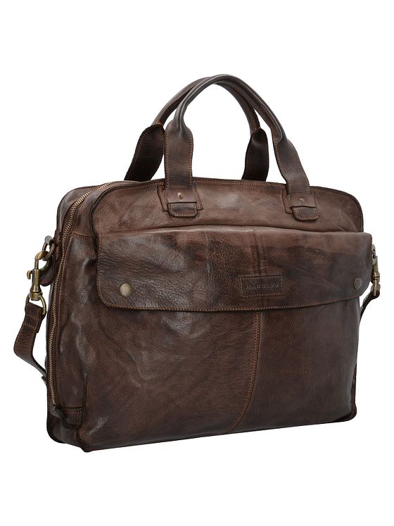 Harold's Sadelmappe i læder 41 cm med rum til bærbar computer