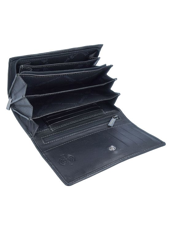 Greenland Nature Sort nappa-pung i RFID-læder 16 cm